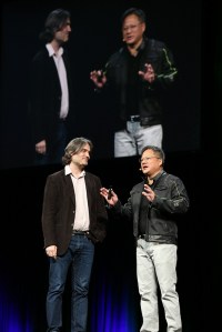 NVIDIA CEO Jen-Hsun Huang chats with Shazam CTO Jason Titus on using GPUs for audio search.