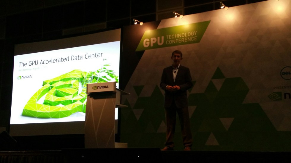 Marc Hamilton announces the establishment of the NVIDIA Technology Centre Asia Pacific at GTC South Asia.