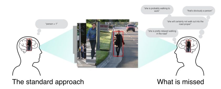 Training neural networks to read human behaviour for safe self-driving.